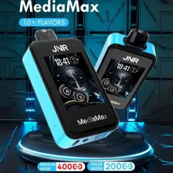 JNR Media Max 40K (40000) Puffs 2.4-Inch Large Screen And Phone Function 5% Nicotine 21mL E-liquid Disposable Vape