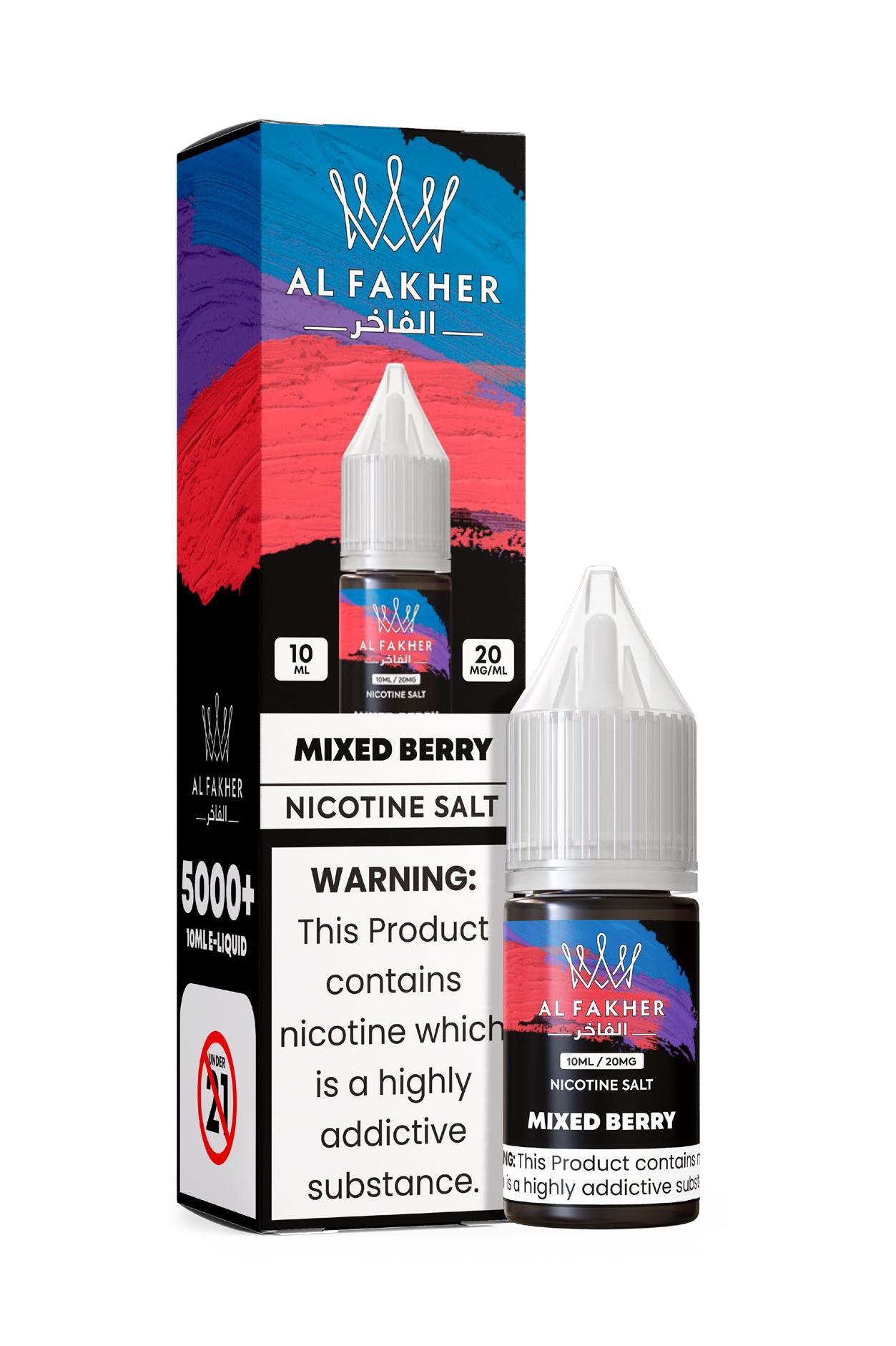 24hvape.cn Mixed Berry 20MG Strengths 10ML 5000+ Nic Salt E-LIQUIDS by Al Fakher