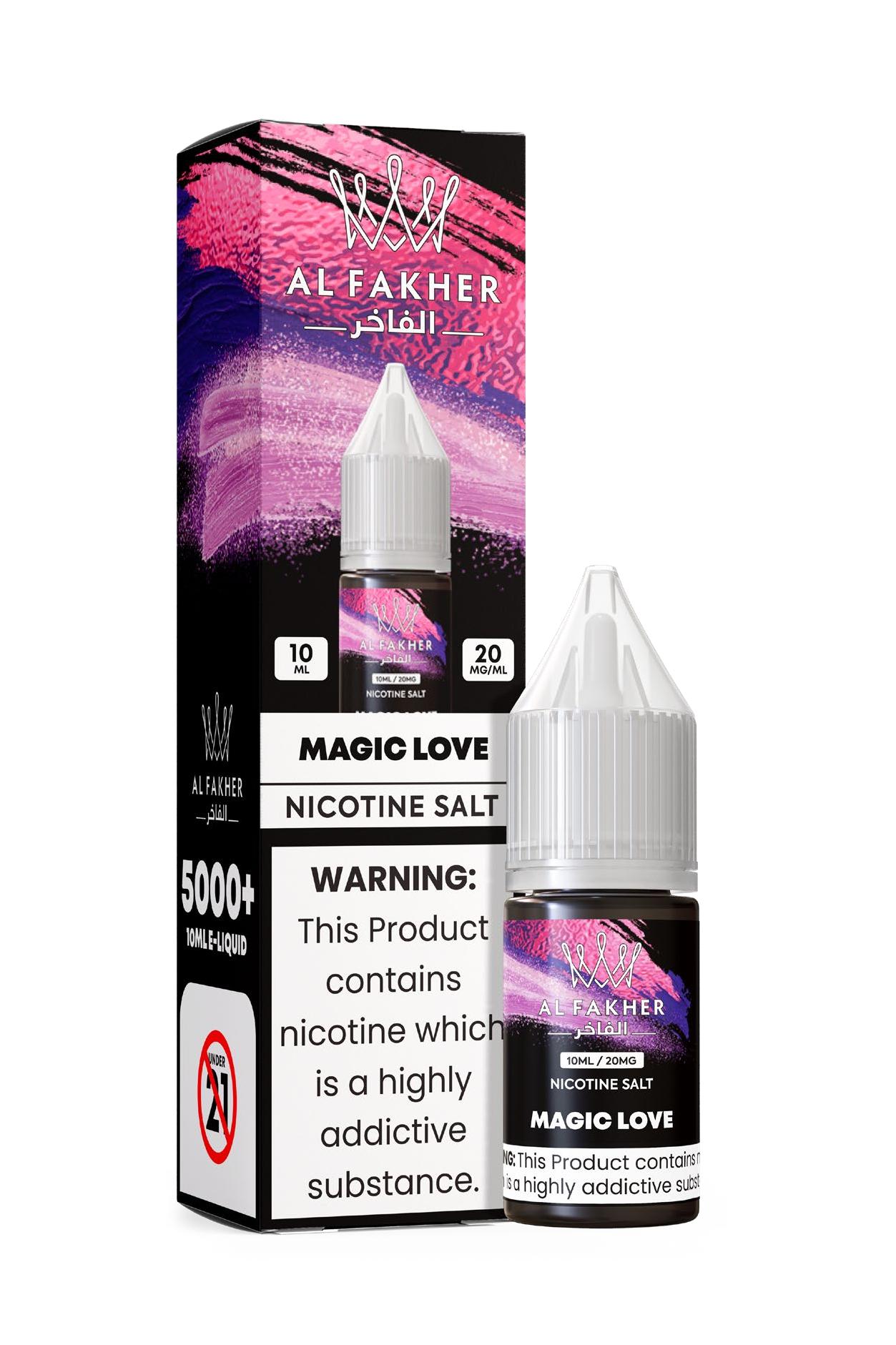 24hvape.cn MAGIC LOVE 20MG Strengths 10ML Bottles 5000+ Nic Salt E-LIQUIDS by Al Fakher